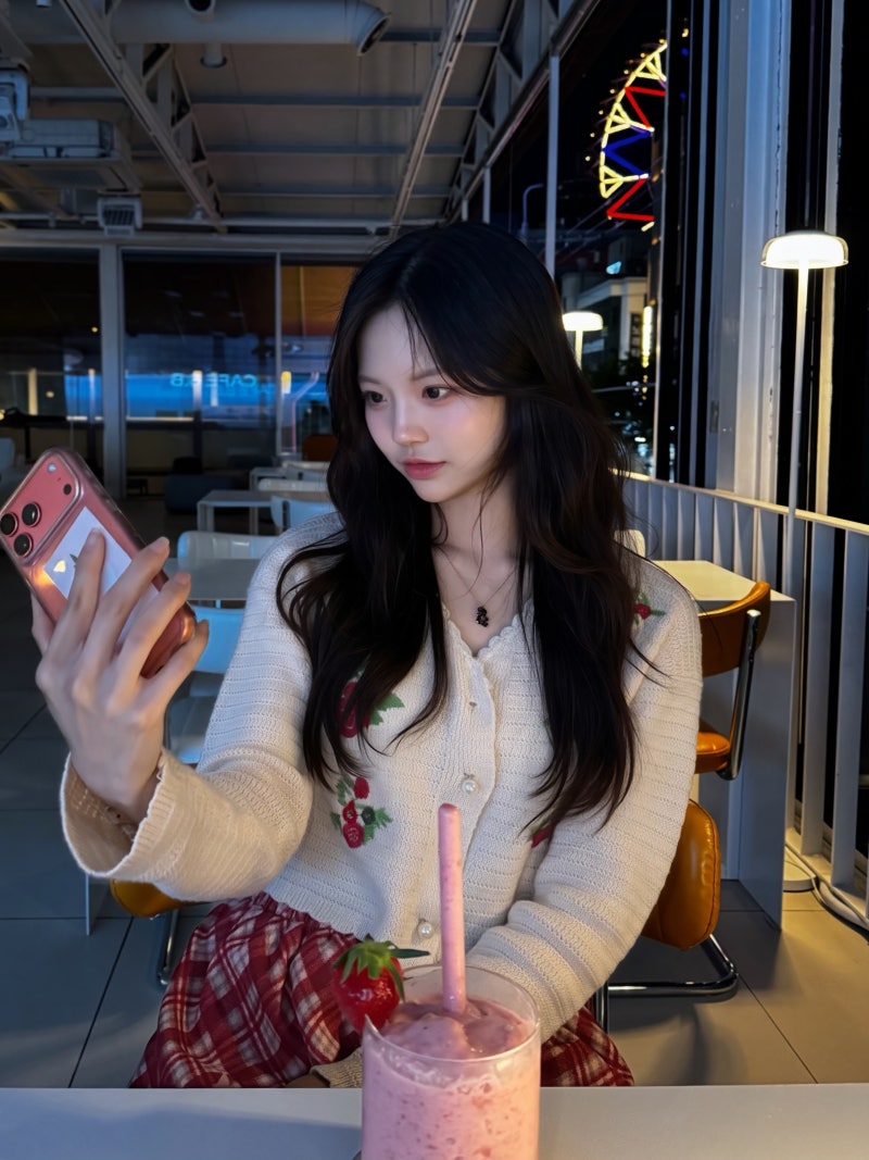 치어리더 박하정 패션 분석: 바다 수영복부터 딸기 카디건까지