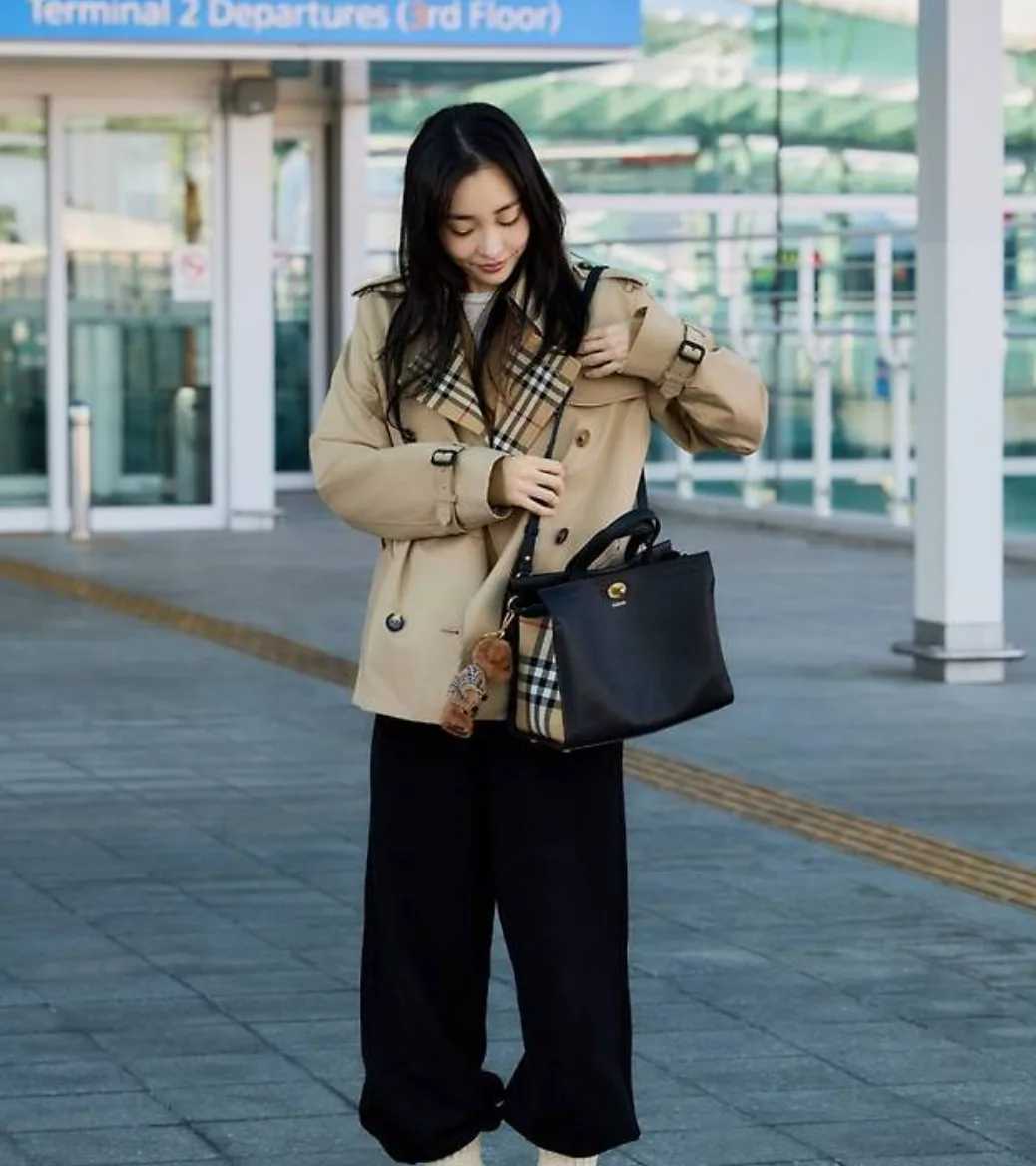 김민하 공항패션
