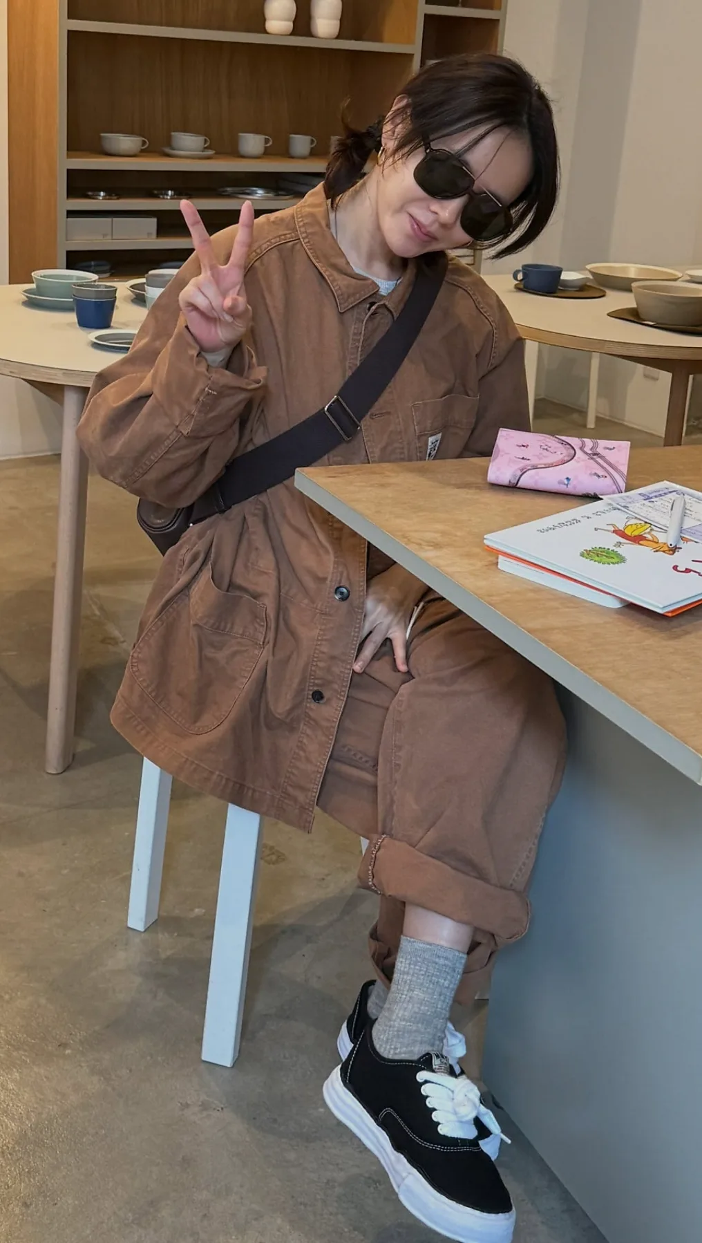 손예진 가을 워크재킷 셋업